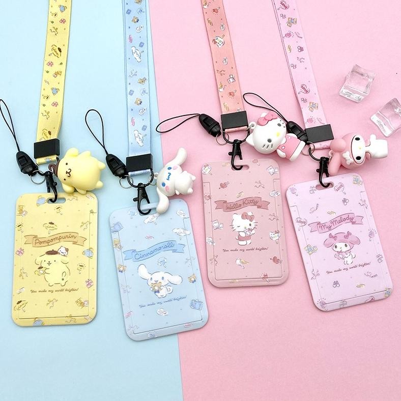 

Readyy!! Kalung Holder Kartu Lucu / ID Card Holder Name Tag Karakter Sarnio Sanryo Zanrio Lanyard