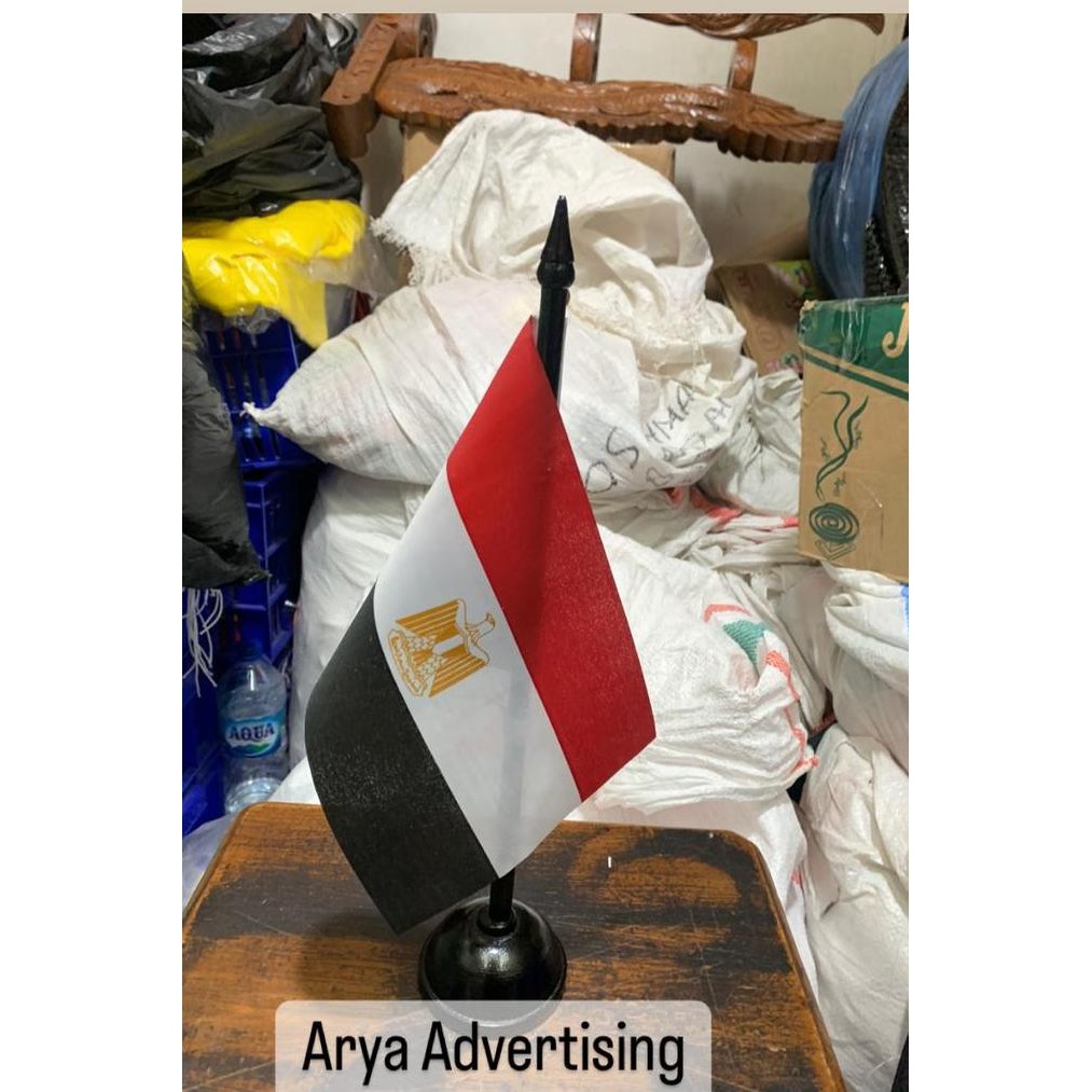 

Bendera negara MESIR+tiang kayu meja murah