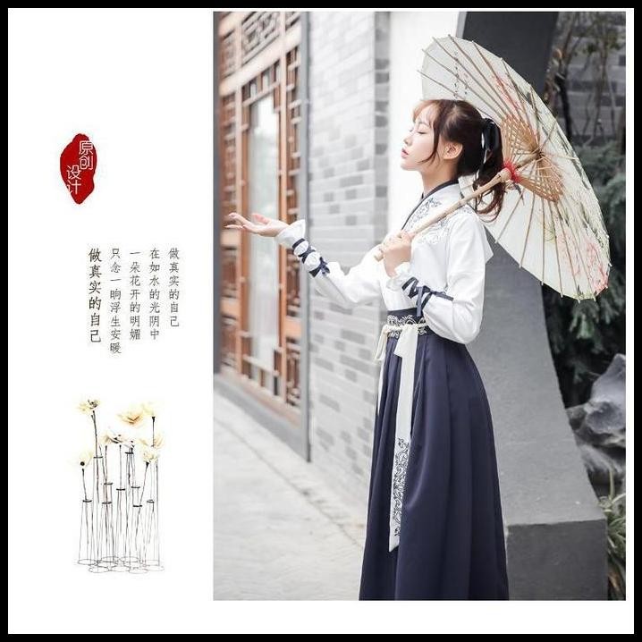 CC-127 hanfu unisex wanita pria baju tradisional cina han yukata kimono warrior cosplay kostum