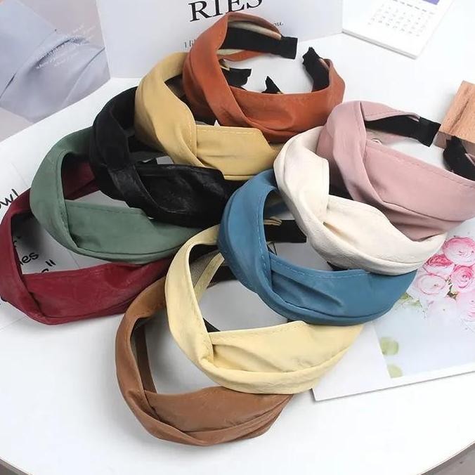 new Bando wanita Bando Remaja Bando Korea besar kain lebar Premium Import