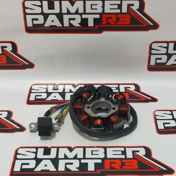 ready (mcmi) spul jialing 8 pole baut 3 - sparepart viar kaisar ktm nozomi jialing