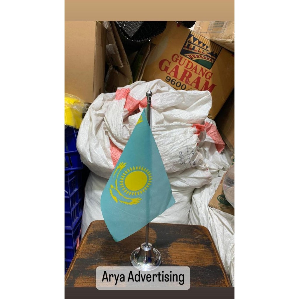 

Bendera negara KAZAKHSTAN+tiang stainless meja murah
