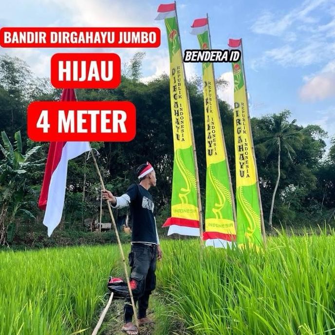 ready  UMBUL UMBUL DIRGAHAYU JUMBO PANJANG 4 METER