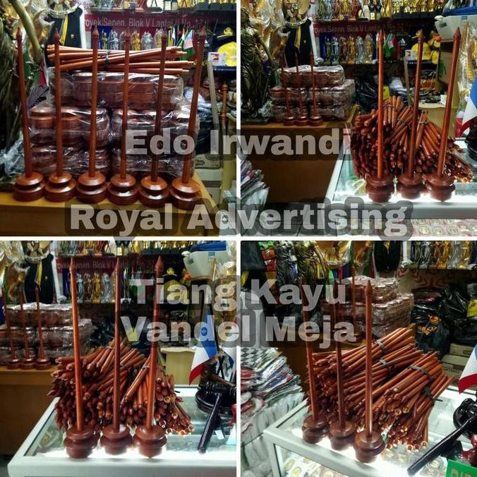 

ready !!! Tiang Bendera Meja Kayu atau Tiang Vandel