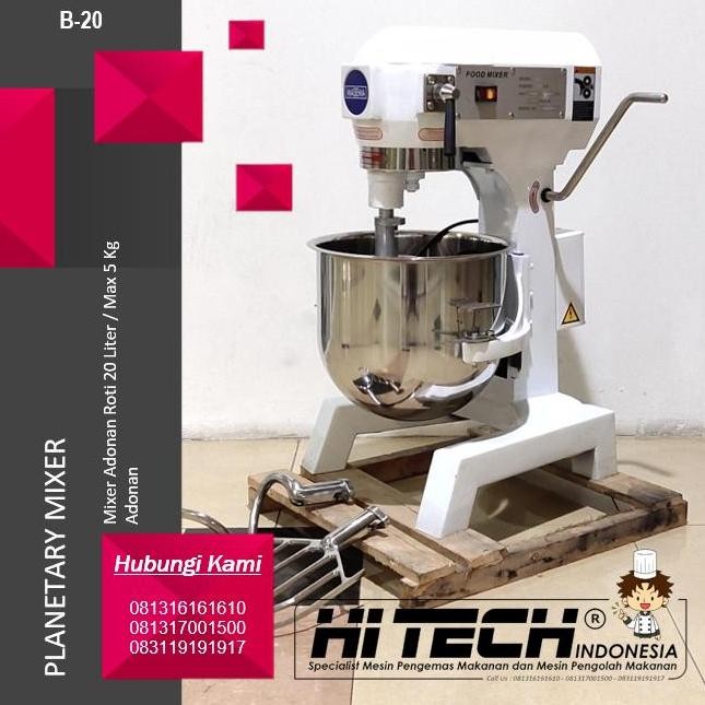Bst Ready Planetary Mixer 20 Liter Masema Ms-B20 Mikser Roti 20 L B-20 20L Best Seller