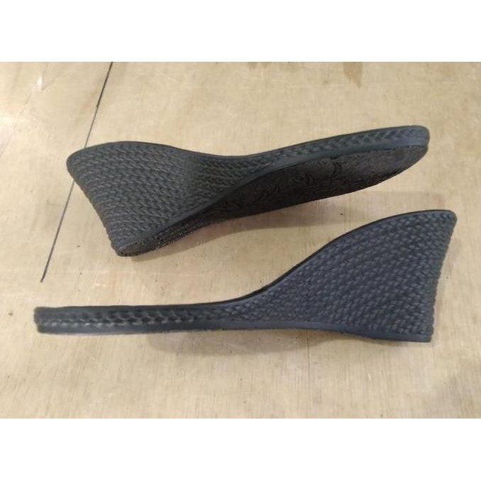 New  Outsole Sepatu Sandal Wedges Wanita Alas Bawah Sepatu Hak 7 cm 7051
