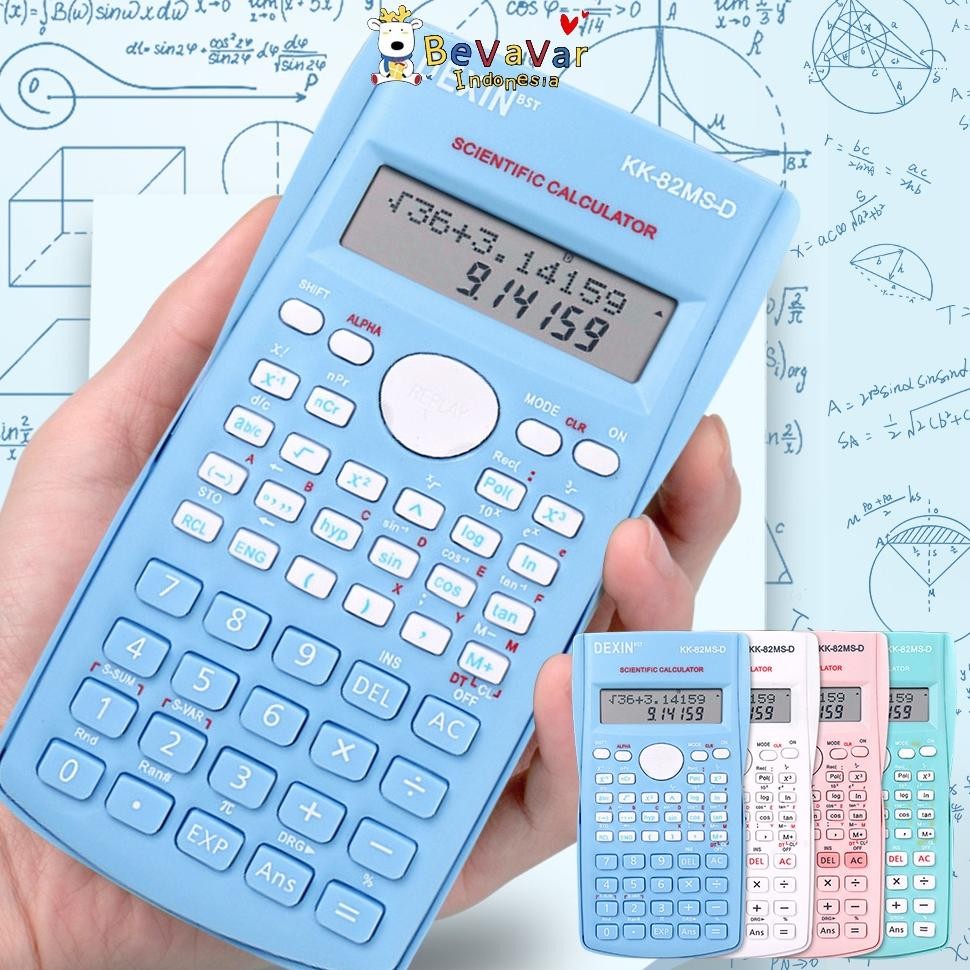 

Readyy!! Kalkulator Sin Cos Tan DEXIN 82 ms Colour