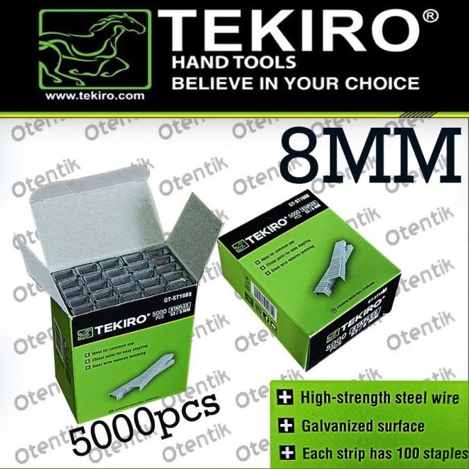 

Readyy!! TEKIRO ISI STEPLES TEMBAK 8MM ISI 5000PCS - REFILL ISI STAPLER 8 MM - ISI STAPLE GUN ORIGINAL