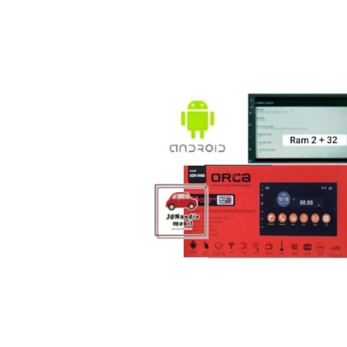 Head Unit Android Orca 7 Inch OEM Yaris Bakpao 2005 Up + Kamera