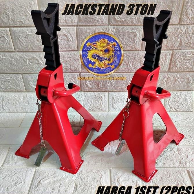 Jack Stand Mobil 3 Ton / Tahanan Dongkrak Mobil 3 Ton (1 SET 2 Pcs) murah