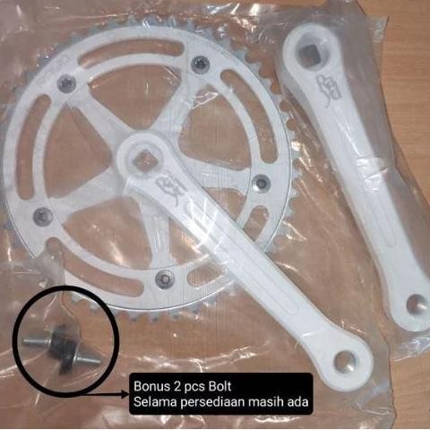 ready RAYD Pista Crankset BCD 144 - RYAD PistaCrank - Gowes Parts