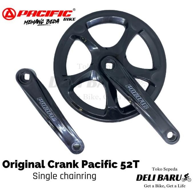 Hot Promo, Pacific Crank Single Chainring 52T Sepeda Lipat
