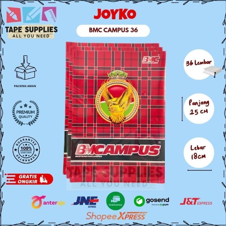 

Flash Sale (10 pcs) Buku Tulis BMC Kampus 36 Lembar / BUKU TULIS MURAH (READY COD!!!) ~