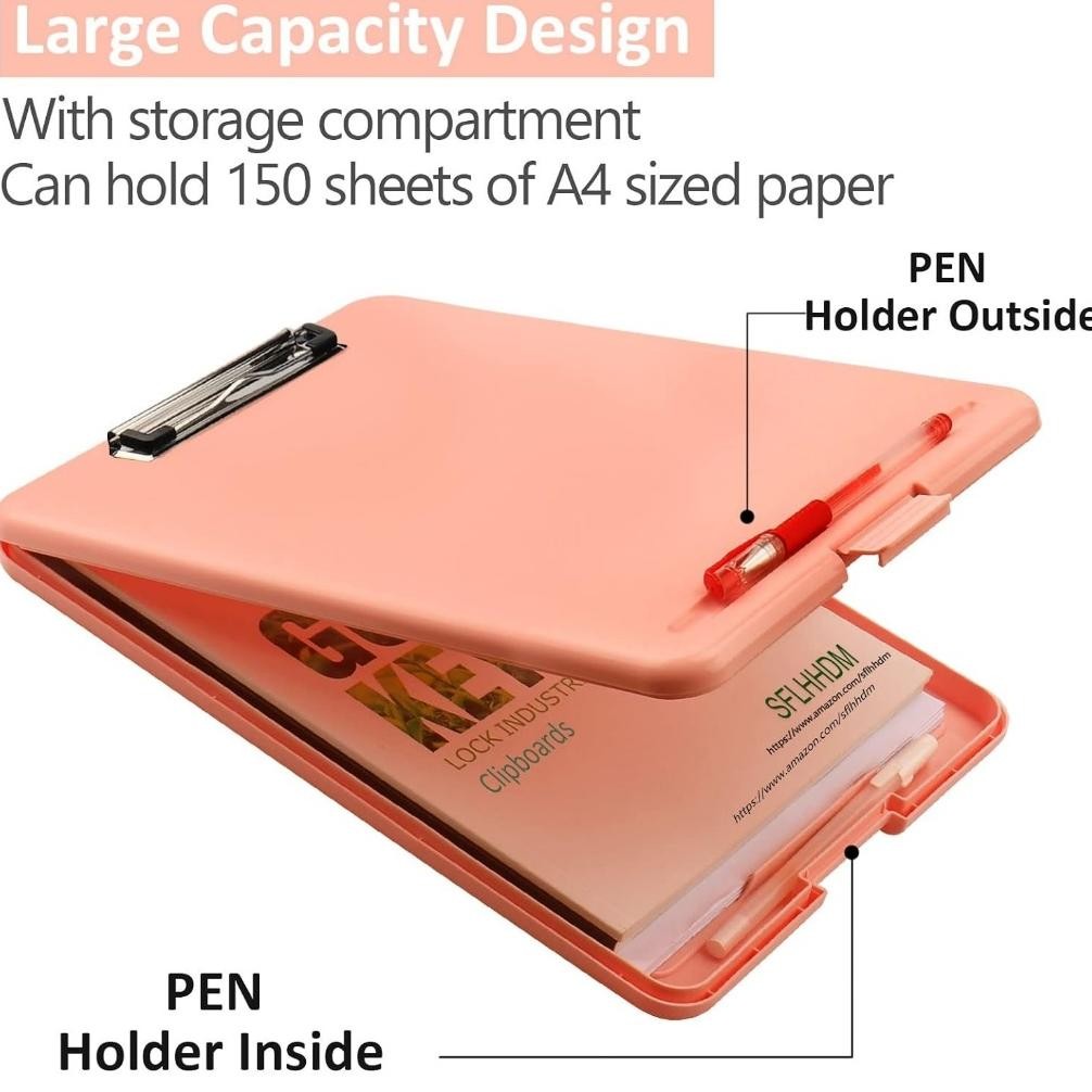 

Hot Sale Clipboard + Storage Alas Papan Ujian / Papan Jalan 2in1 / Clipboard 2 in 1 / Clip Board A4 ..