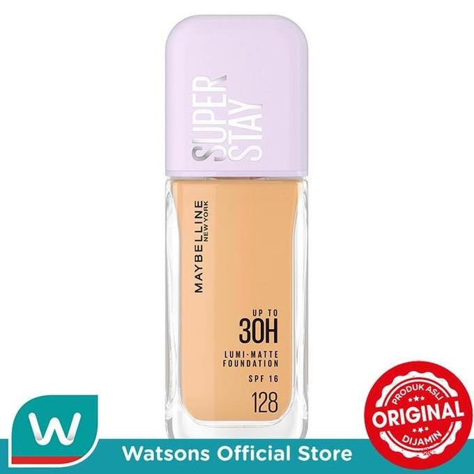TERMURAH - Maybelline Super Stay Lumi-Matte Foundation 128