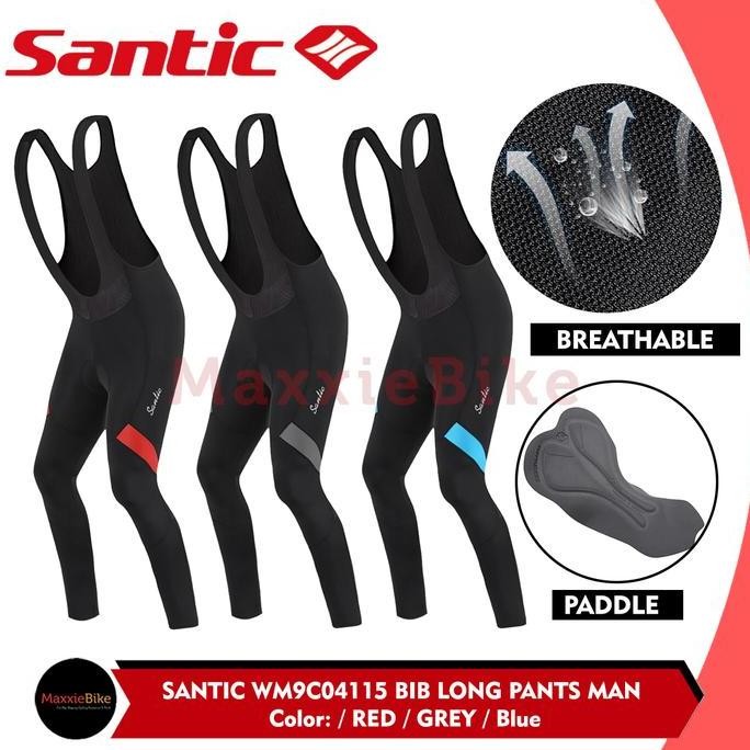 NEW SANTIC Celana Sepeda Pria BIB Long Panjang WM9C04115