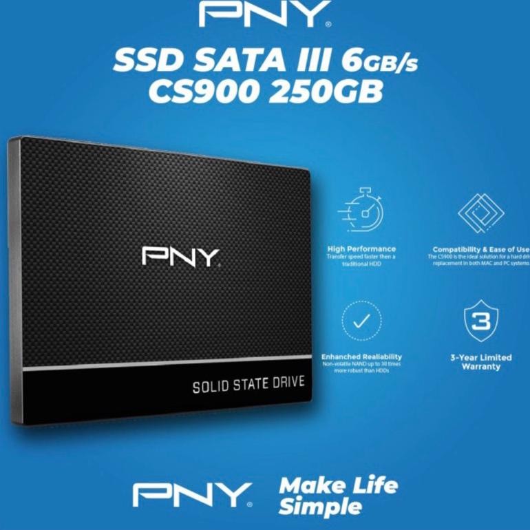 Ssd Pny 250Gb Cs900 Terbaru