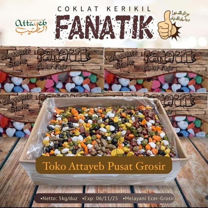 

Coklat Kerikil Fanatik 1Kg Original Cokelat Turkey Chocolate Fanatik