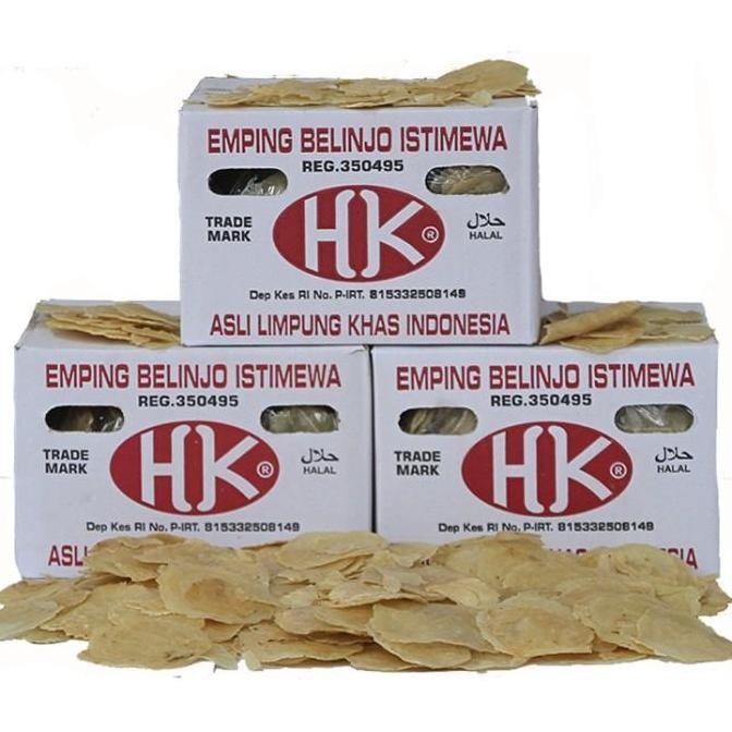 

Emping Melinjo Mentah Merk Hk Asli Limpung Kering Tipis #Gratisongkir