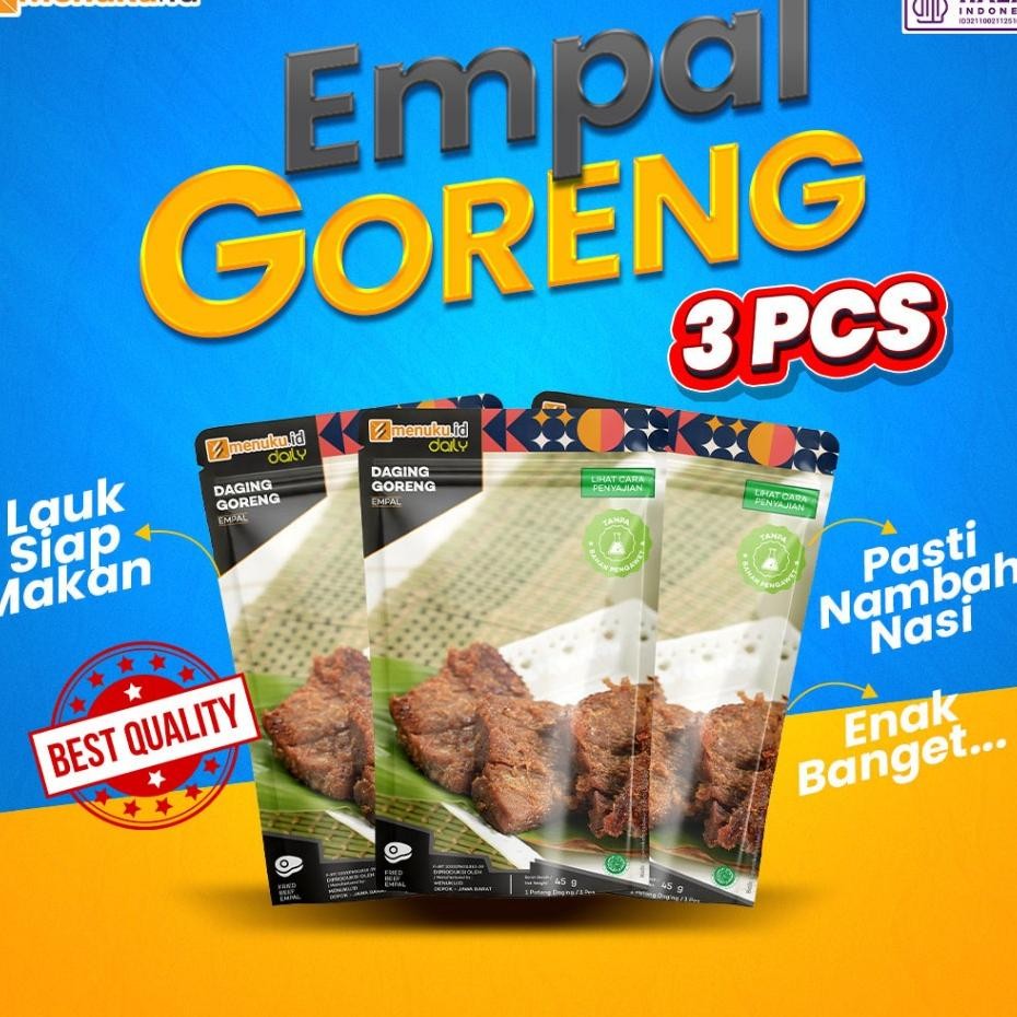 

Menukudaily Daging Empal N Makanan Siap Saji Praktis Combo 3
