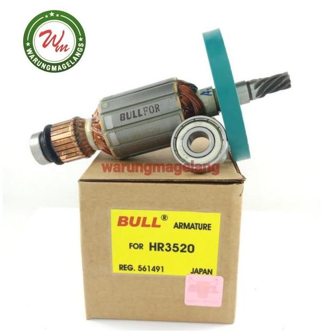 BULL ARMATURE ANGKER HR3520 HR 3520 Makita Rotary Hammer