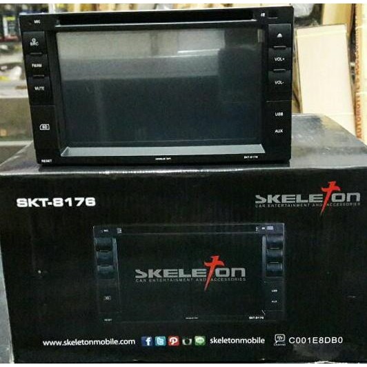 '' Head Unit Double Din Universal Skeleton Skt 8197 ''