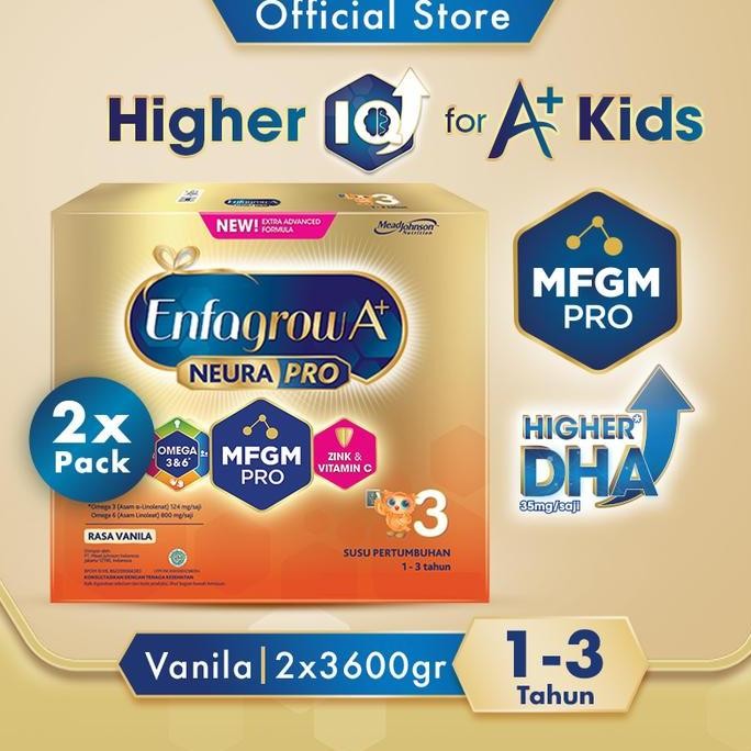 

terbaru enfagrow a+ 3 susu formula anak vanila 3600g paket 2pcs shopee