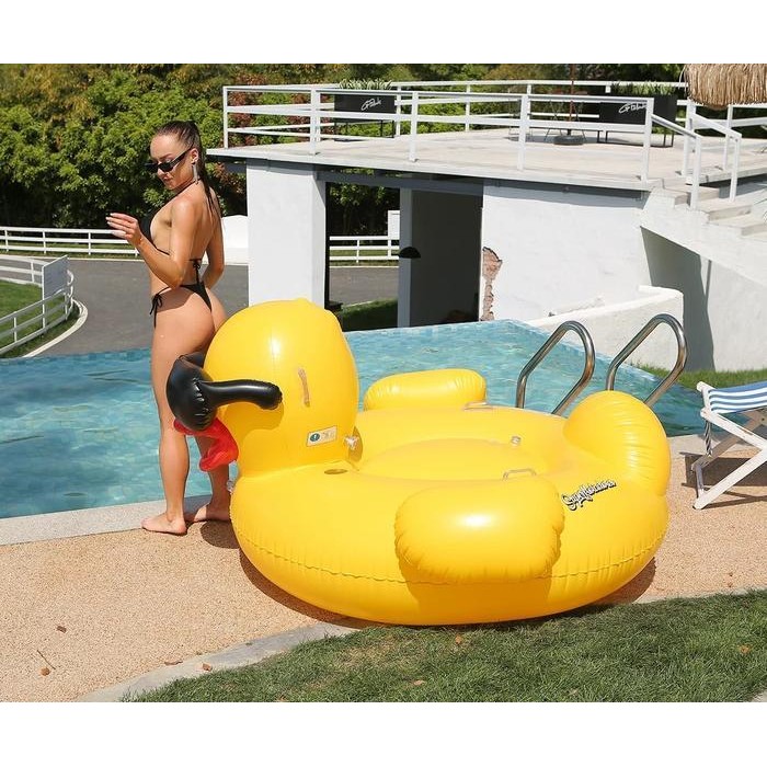 Ban Pelampung Kolam Renang Orang Dewasa Ukuran Besar Motif Bebek Kuning Kacamata Hitam Original Dan 