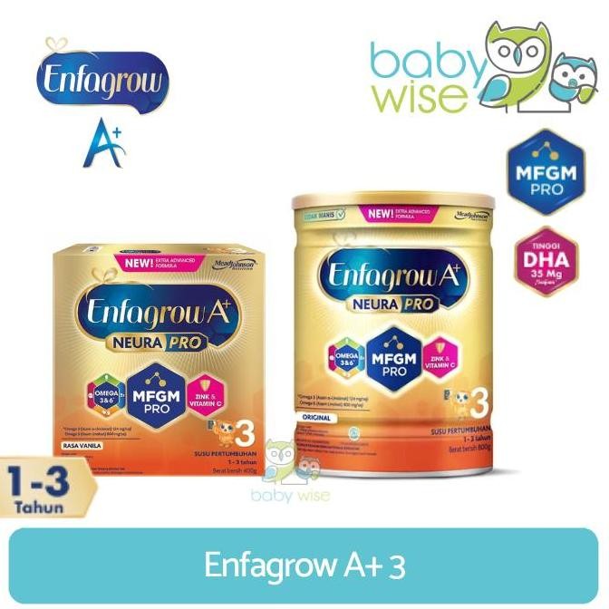 

terbaru enfagrow a+ 3 susu formula anak 1-3 tahun rasa vanila shopee