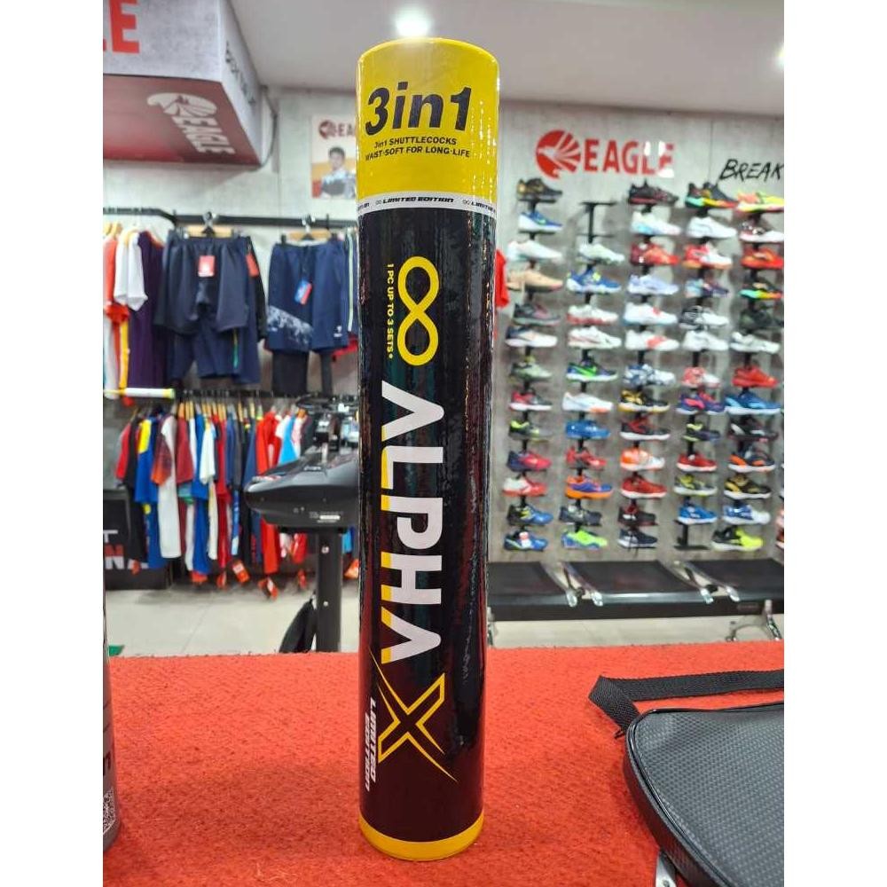 SHUTTLECOCK ALPHA BADMINTON BULUTANGKIS ALPHA ECO 3 in 1 ORIGINAL