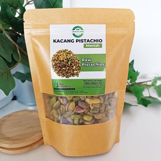

Kacang Pistachio Kupas Mentah 250 Gram / Raw Peeled Pistachio Nuts California Usa Hijau #Gratisongkir