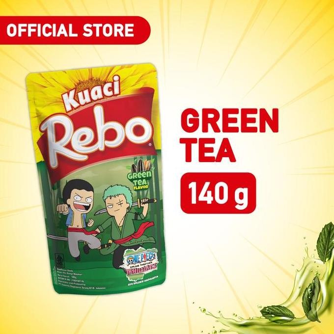 

Rebo Kuaci X One Piece Bundling 7 Pcs - Rasa Original, Milk, Green Tea, Caramel, Coconut, Cheese, Caffe Latte 140 Gram #Gratisongkir