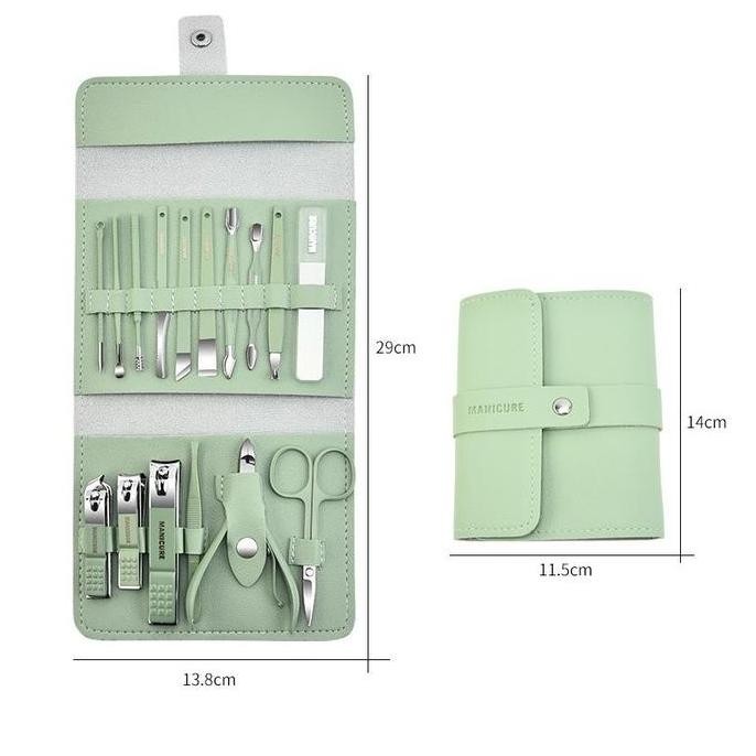 terbaru set manicure pedicure lengkap - gunting kuku, pengkilap, komedo, cantengan