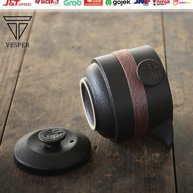 

Terlaris Japanese Teapot Set Oshin Portable Travel / Teko Teh Tea Pot Black Ready Stok