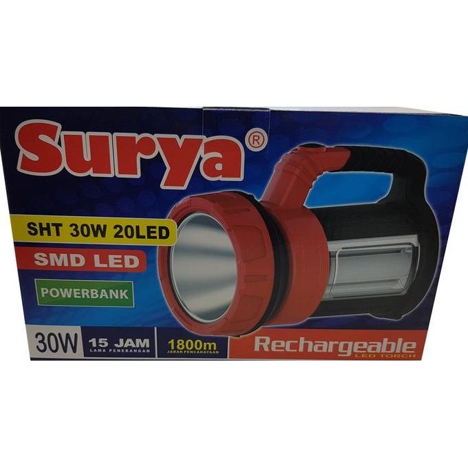 SALE LAMPU EMERGENCY SHT 30W LED 20LED + POWER BANK CAS ULANG SURYA GANTUNG