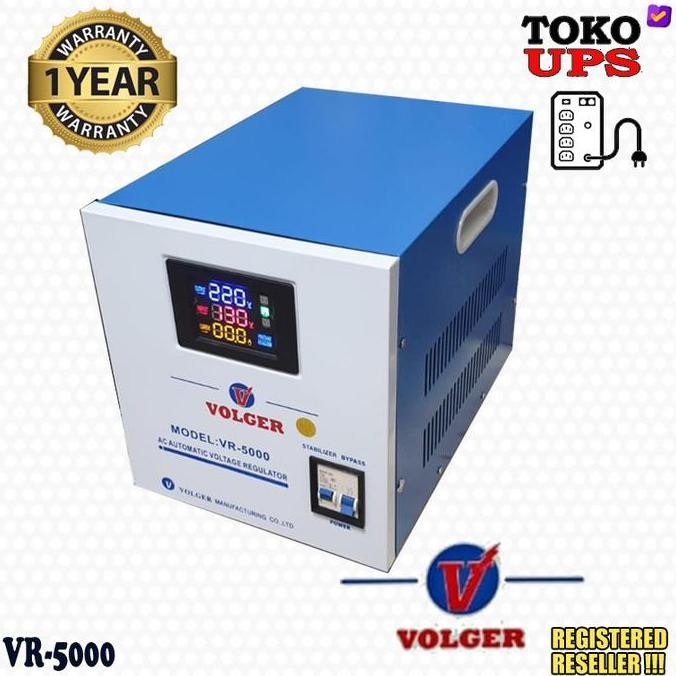 TERLARIS - Stabilizer listrik 5000VA Volger VR5000 Stavol 5000VA