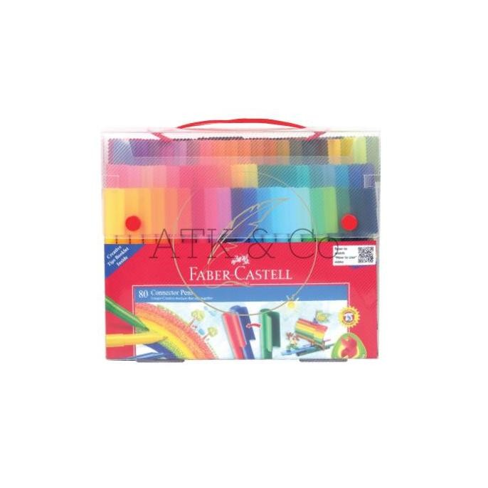 

CONNECTOR PEN MARKER 80 COLORS FABER-CASTELL - SPIDOL WARNA GIFT SET ORIGINAL DAN TERPERCAYA
