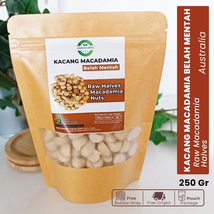 

Kacang Macadamia Mentah Belah 250 Gram / Raw Peeled Halves Macadamia Australia #Gratisongkir