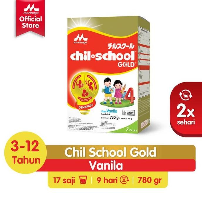 

terbaru chil school gold vanila 780gr - susu pertumbuhan anak 3-12 tahun