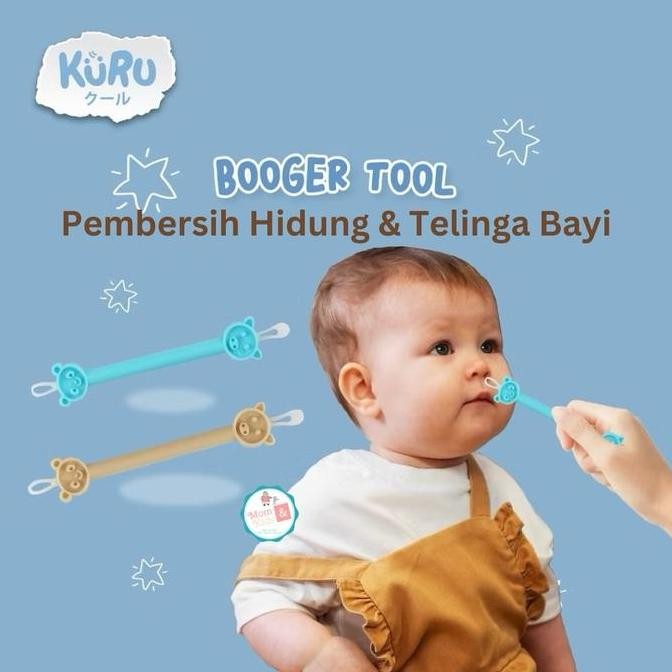 Asli KURU Booger Tool - Alat Pembersih Hidung & Telinga Bayi Aman Anti Infeksi