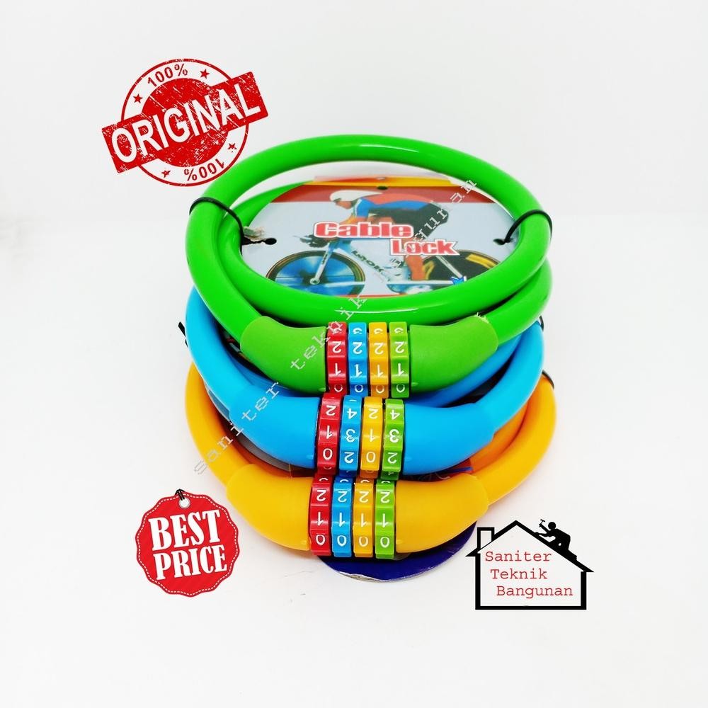 GEMBOK SEPEDA MOTOR RODA HELM-KUNCI GEMBOK-GEMBOK PIN-CABLE LOCK NASA