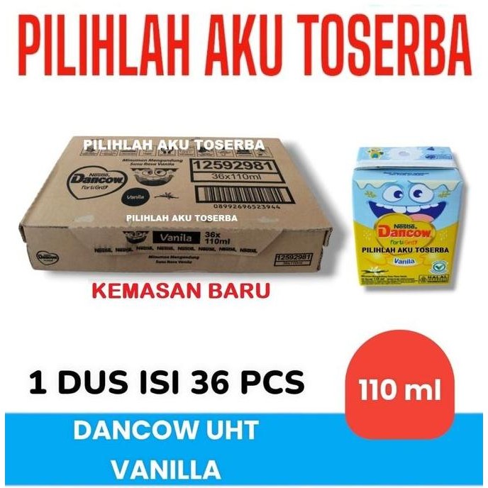 

terbaru dancow uht susu siap minum rasa vanila fortigro 110ml (1 dus isi 36 pcs)