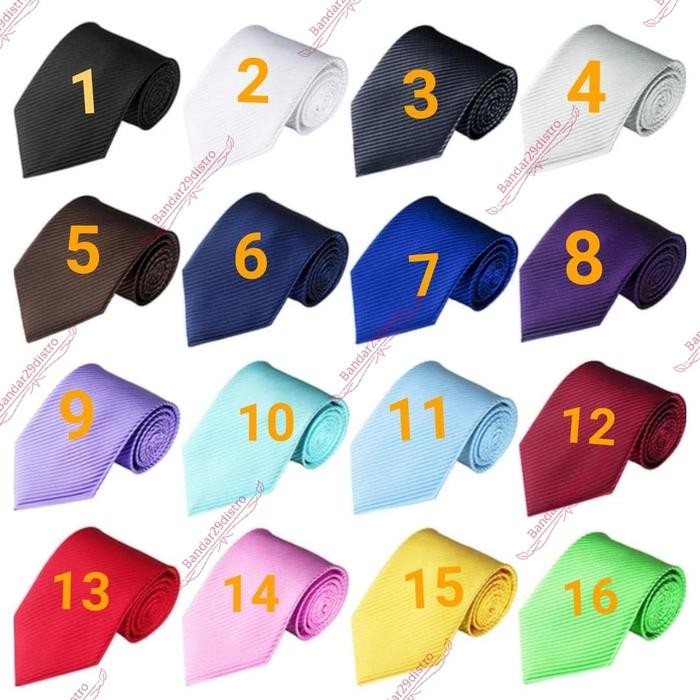 Dasi Panjang Pria Salur 3inchi Tyrone Berkualitas