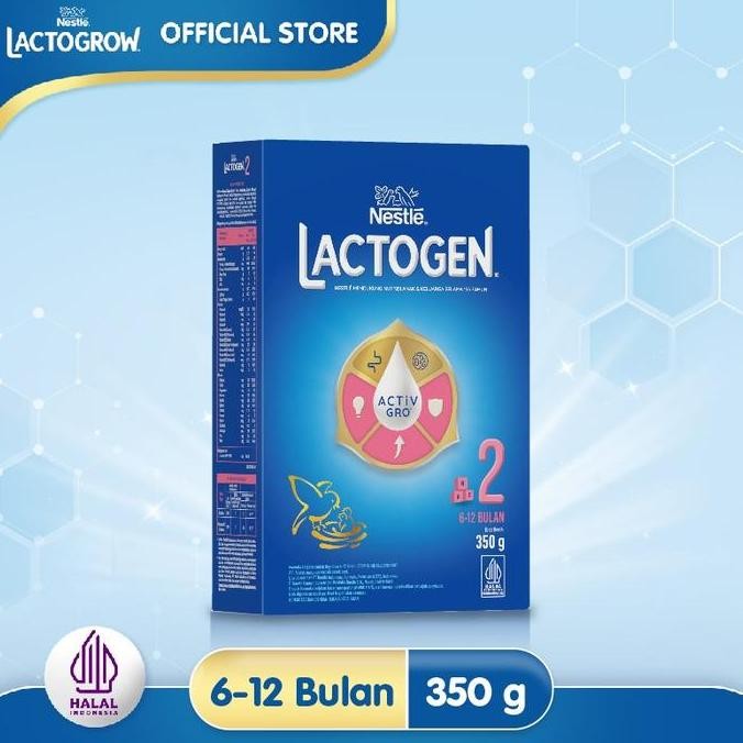 

terbaru lactogen 2 susu formula bayi 6-12 bulan 350g box