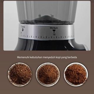 Lenodi Penggiling Kopi Pengatur Waktu Listrik Layar Digital Penggiling Kerucut Kapasitas Besar 31 Ra