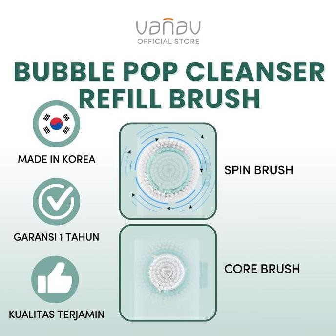 VANAV BUBBLE POP CLEANSER REFFIL BRUSH - ALAT PEMBERSIH WAJAH