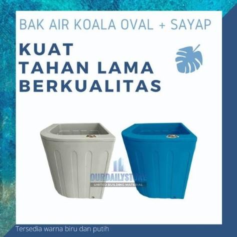 terbaru bak air oval + sayap ember plastik serbaguna kuat dan tahan lama