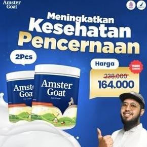 

terbaru amster goat paket 2 box 250gr susu kambing bubuk untuk pencernaan