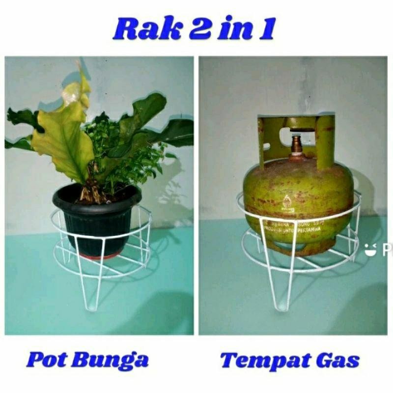 Tatakan Tabung Gas/Rak Tabung Gas Melon/Rak Pot Bunga