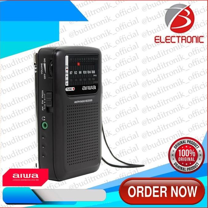 DISKON RADIO AIWA RS-33 AM/FM POCKET RADIO PORTABLE ORIGINAL